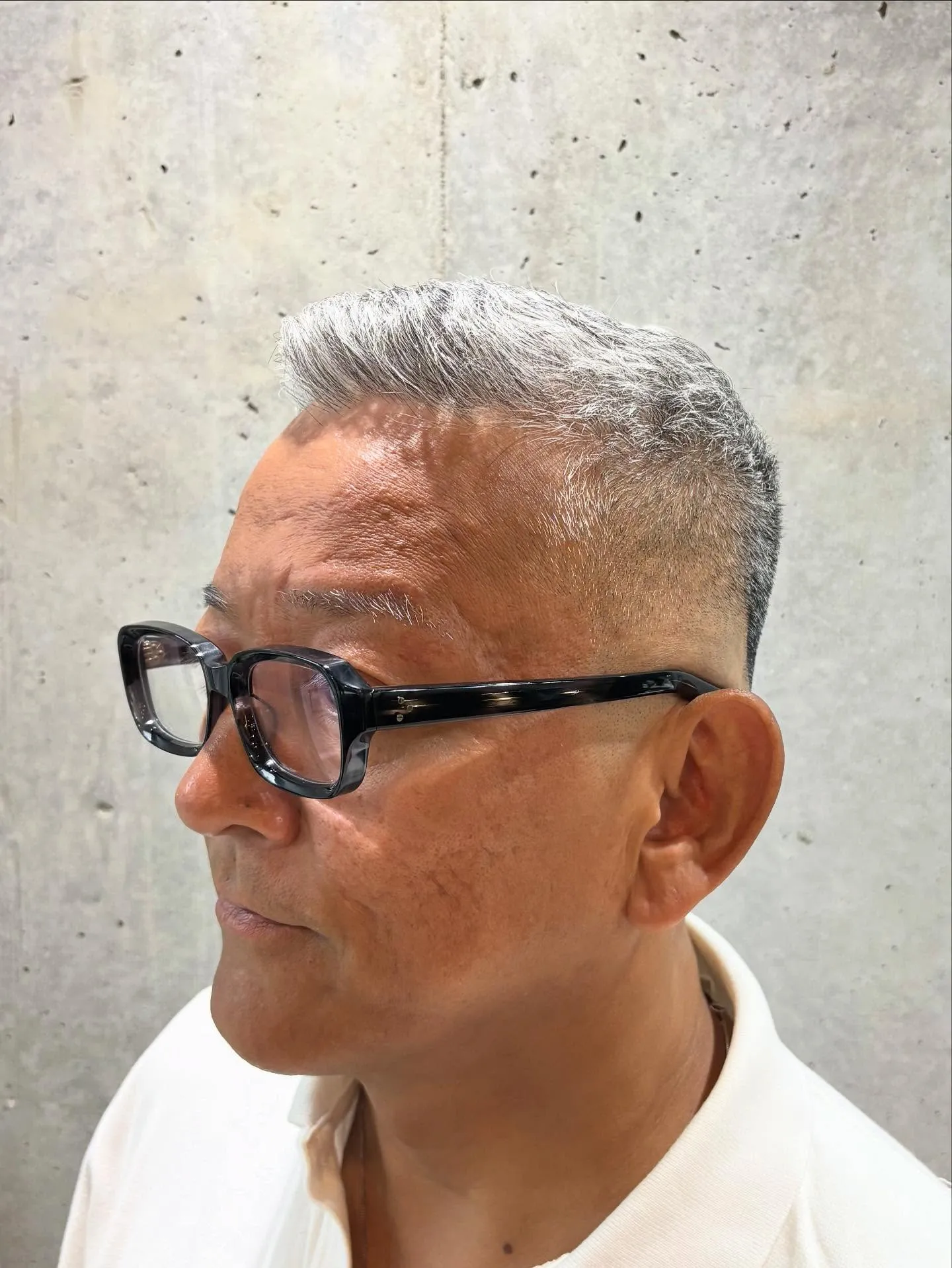 50代　ヒートカール フェードスタイル