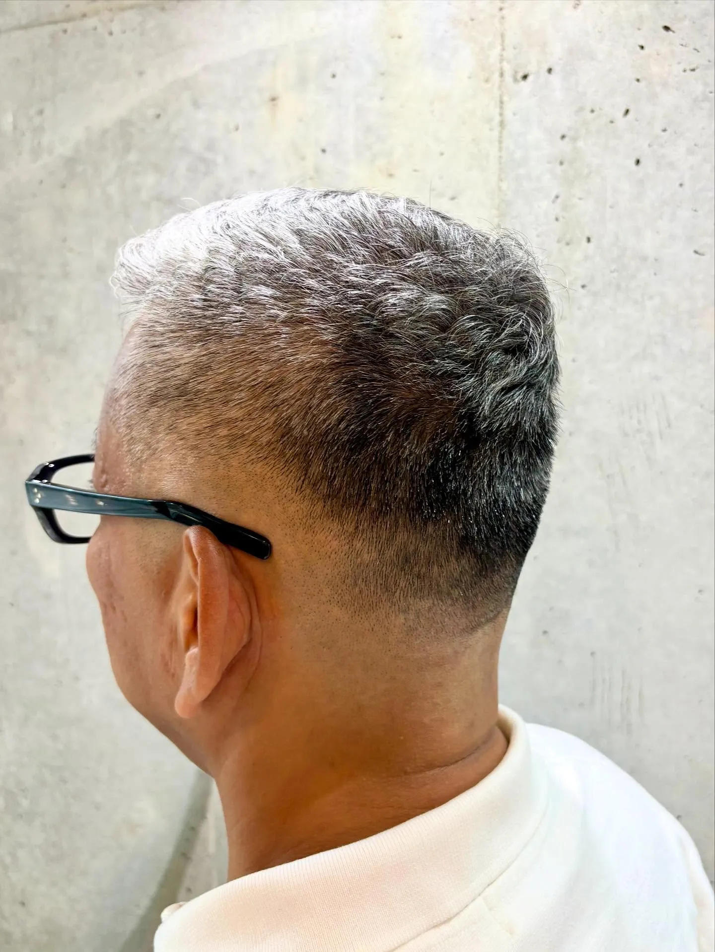 50代　ヒートカール フェードスタイル