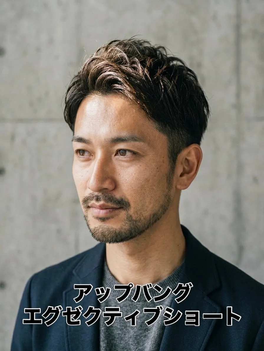 40代モテ髪！【アップバングエグゼクティブショート】